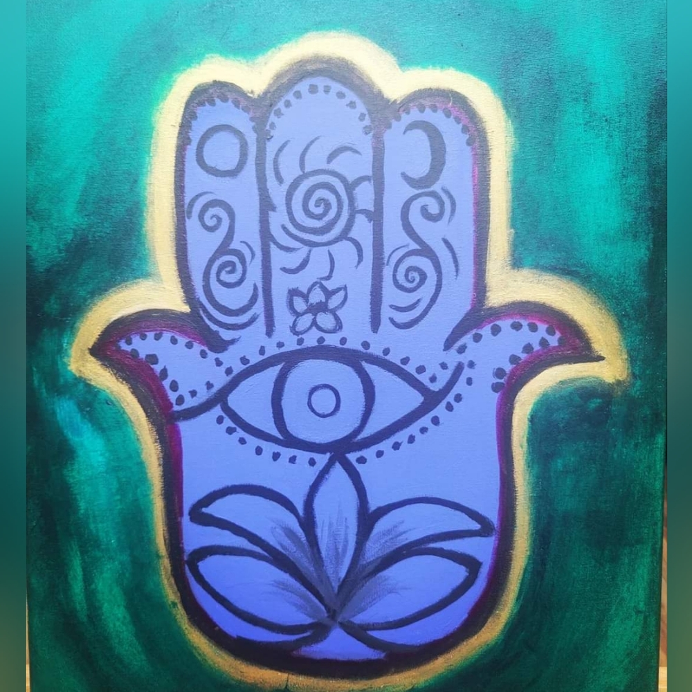 Handpainted Hamsa